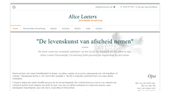 Desktop Screenshot of aliceloeters.nl