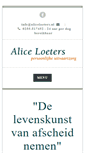 Mobile Screenshot of aliceloeters.nl