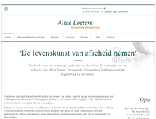 Tablet Screenshot of aliceloeters.nl